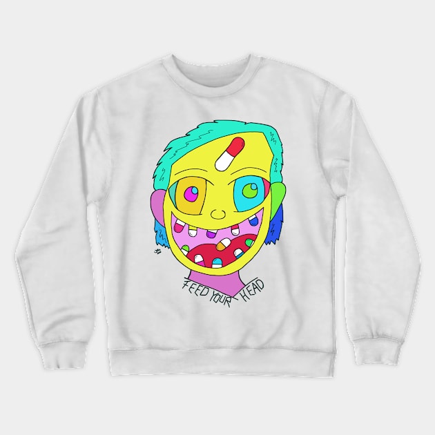 Feed your head Crewneck Sweatshirt by JatoLino